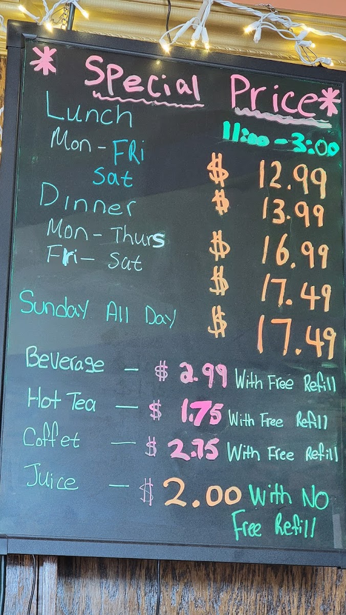Panasian Buffet Menu - Image 4